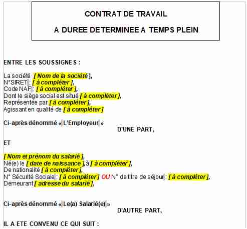 CDD pour l'exécution d'un tâche déterminée, précise et temporaire ne relevant pas de l'activité normale de l'entreprise